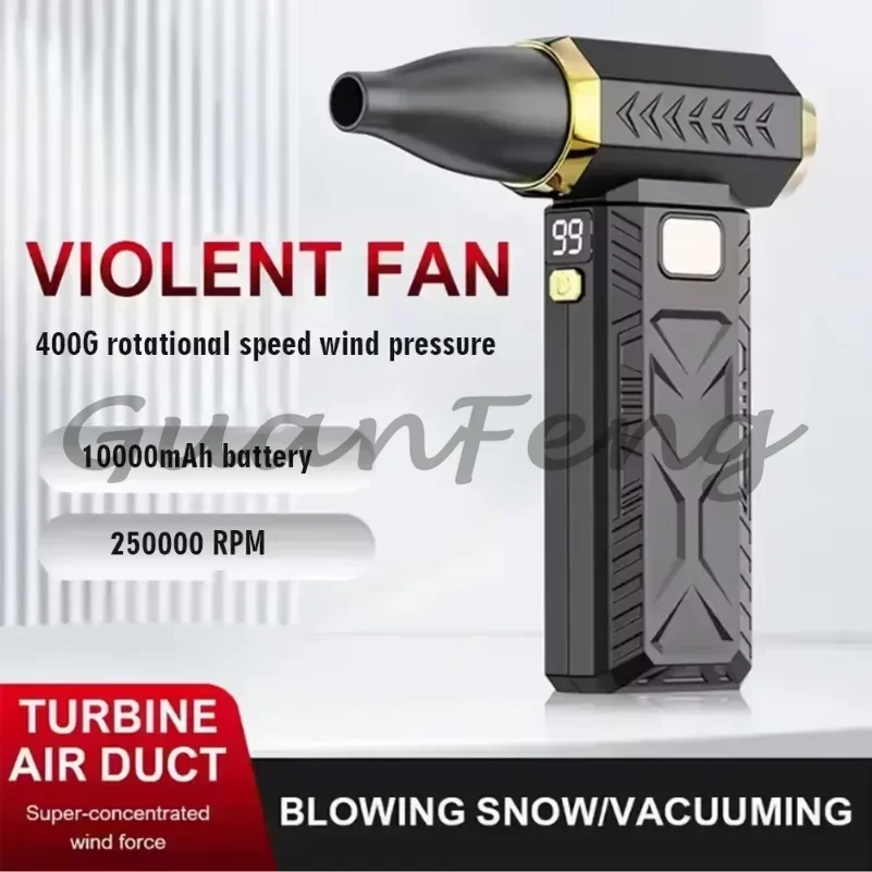 M18 Brushless Turbofan Jet Blower 400000RPM, 53m/s Portable Electric Dust Collector Type-C Charging