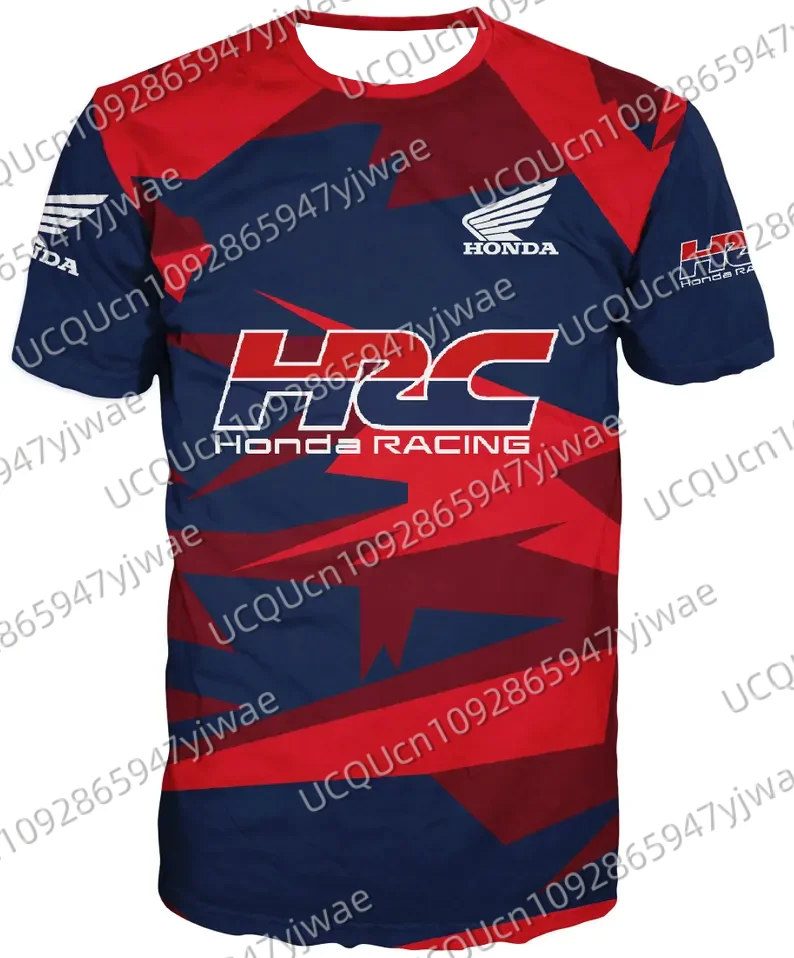 

Motorcycle Riding Racing 3D Print Quick Drying Breathable Short Sleeve Men And Women Honda Riding Casual T-shirt Tops