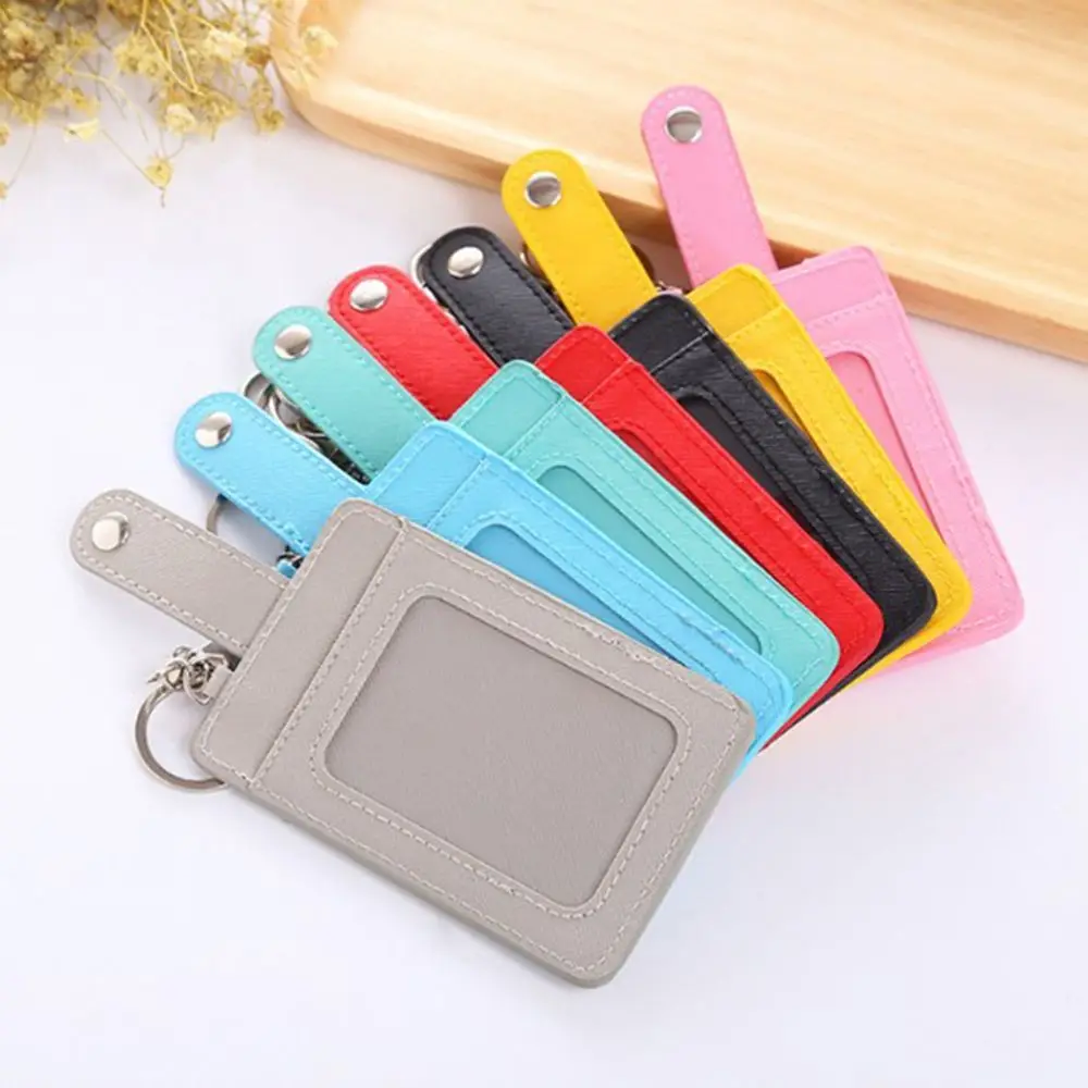 

Portable Bank Card with Keyring Cover Credit Card Card Holder Case