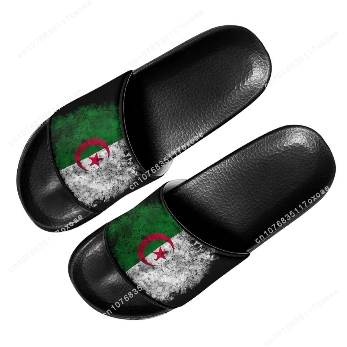 Women Slippers Summer 2023 Algeria Flag Design Fashion Home Bathroom Slippers for Girls Casual Non Slip Flats Beach Slides Woman