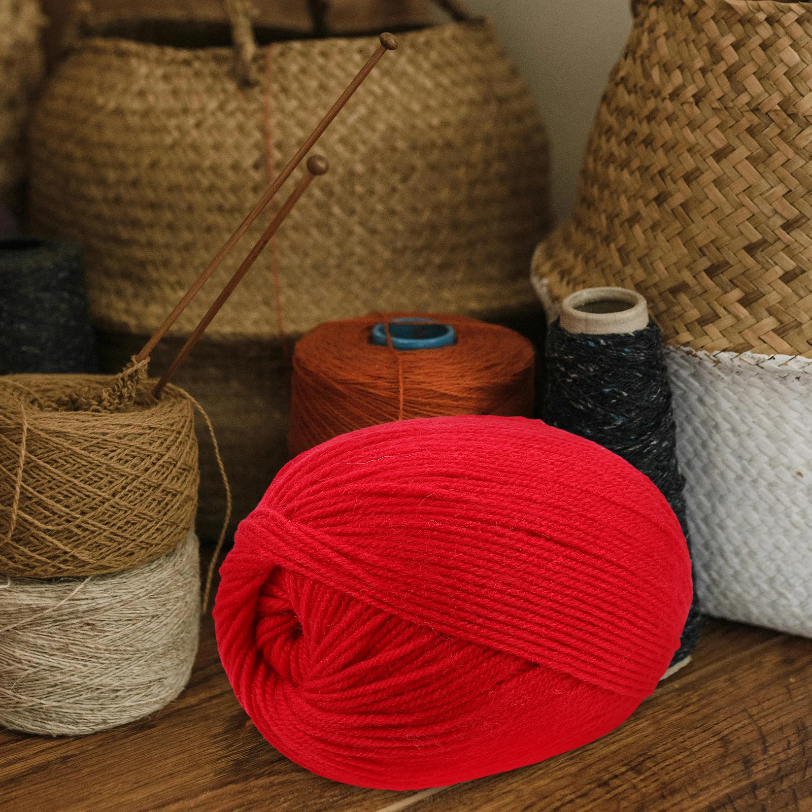 

100G Red Soft Wool Knitting Crocheting Baby Blankets Sweaters Hats Diy Crafts Christmas Yarn Blanket Crochet Cotton Yarn