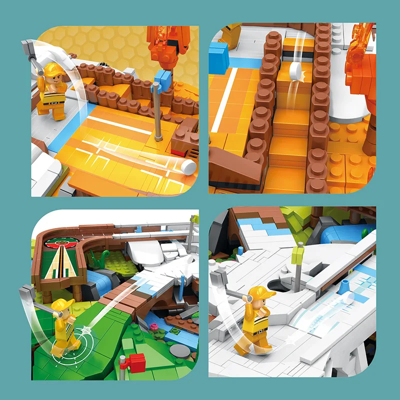 Neue MOC 86017 Golf Resort Natürlich Modulare Bausteine Ziegel Pädagogisches Puzzle Spielzeug Weihnachten Geschenke Für Kind