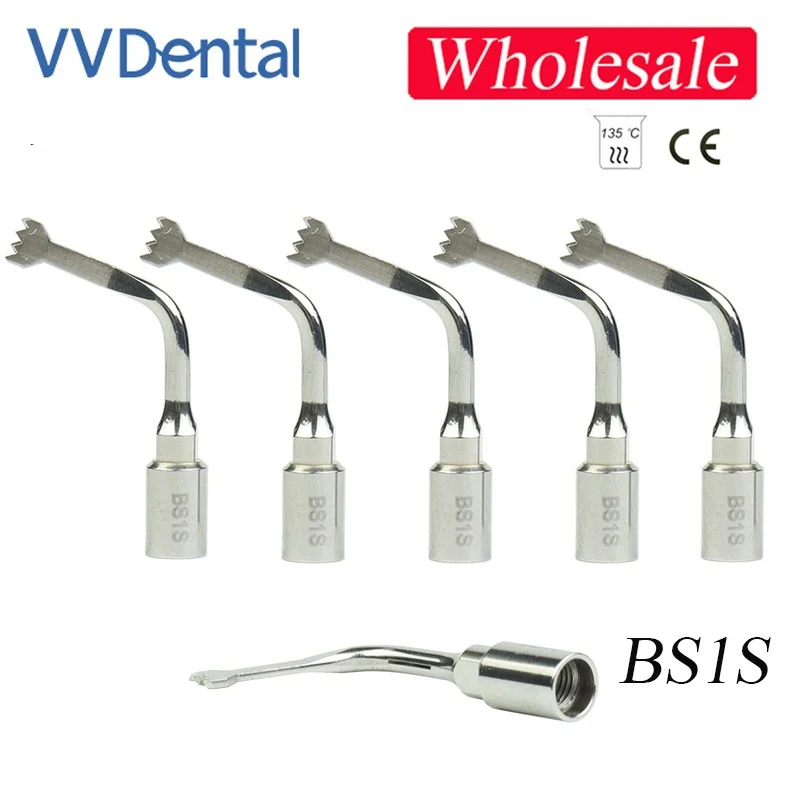 

VVDental Wholesale Dental Piezo Surgery Tips BS1S Tip For SATELEC Piezosurgery Cutter Bone Tools Piezotome Surgery