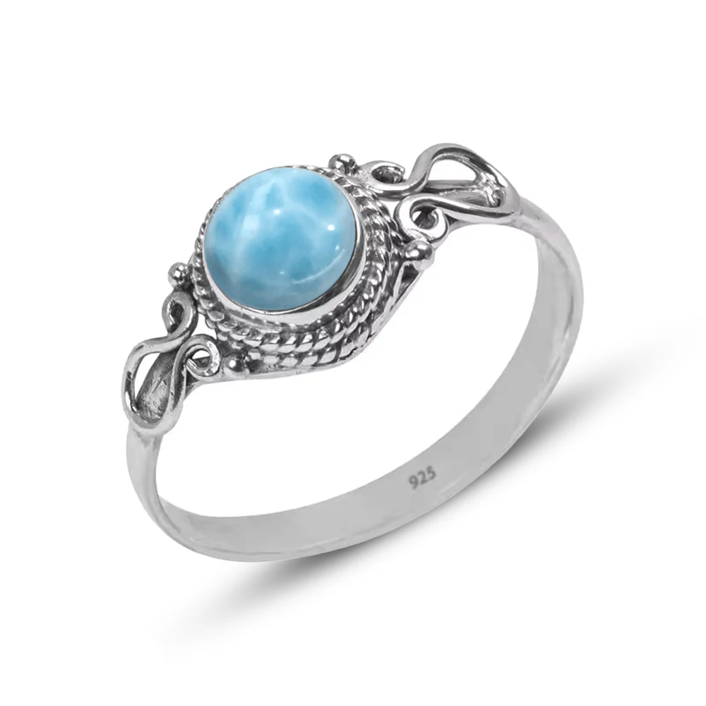 925 Sterling Silver Labradorite Gemstone Ring