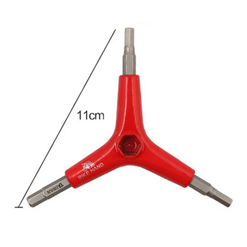 BIKE HAND Y Shape Bike Hex Wrench 3 Way Hex Tool Hex Wrench For Bike Bicycle Cycling Maintenance And Repair