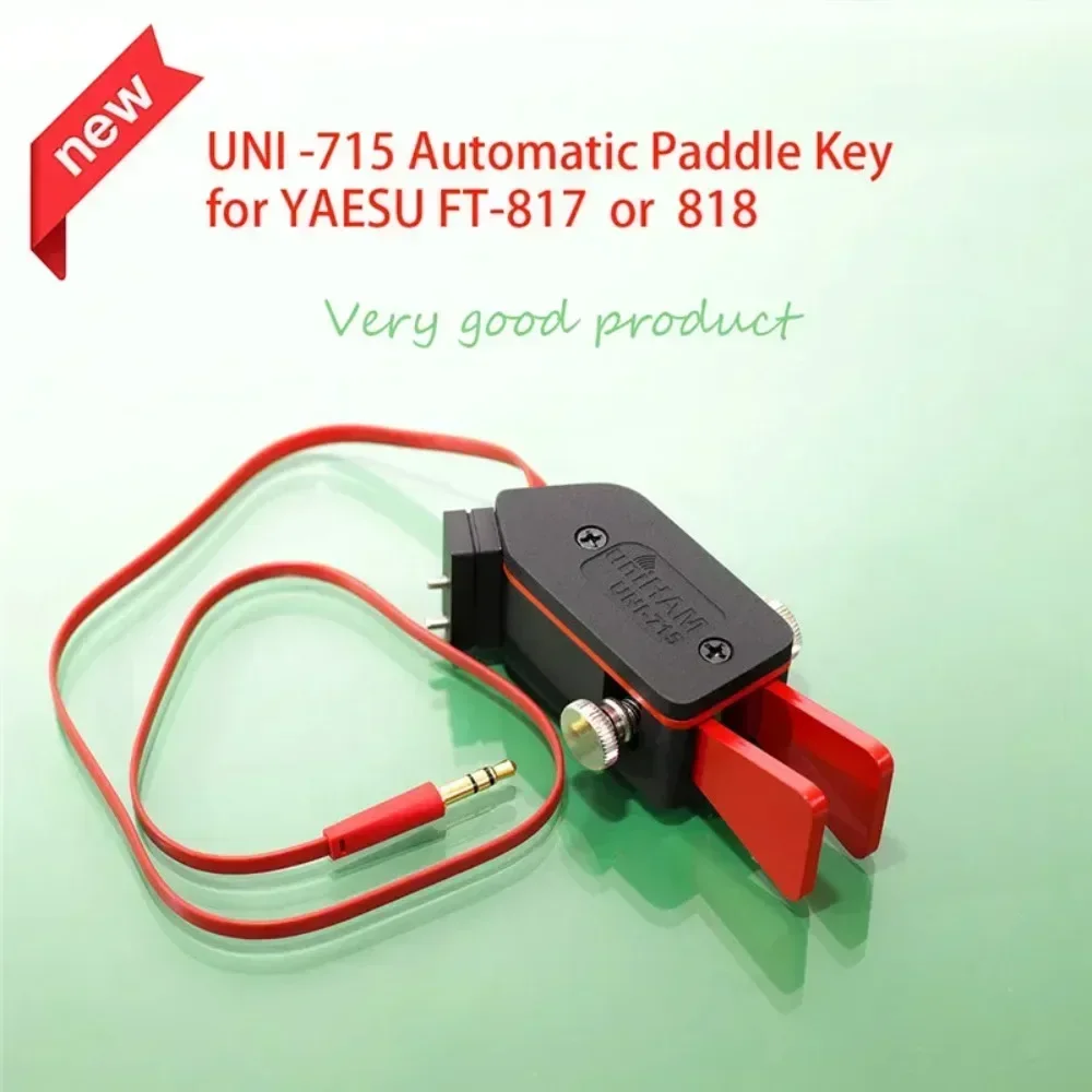 UNI -715 Automatic Paddle Key Keyer CW Morse Code for HAM RADIO YAESU FT-817 818 818D Right Hand or Left Hand