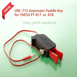 UNI -715 Automatic Paddle Key Keyer CW Morse Code for HAM RADIO YAESU FT-817 818 818D Right Hand or Left Hand