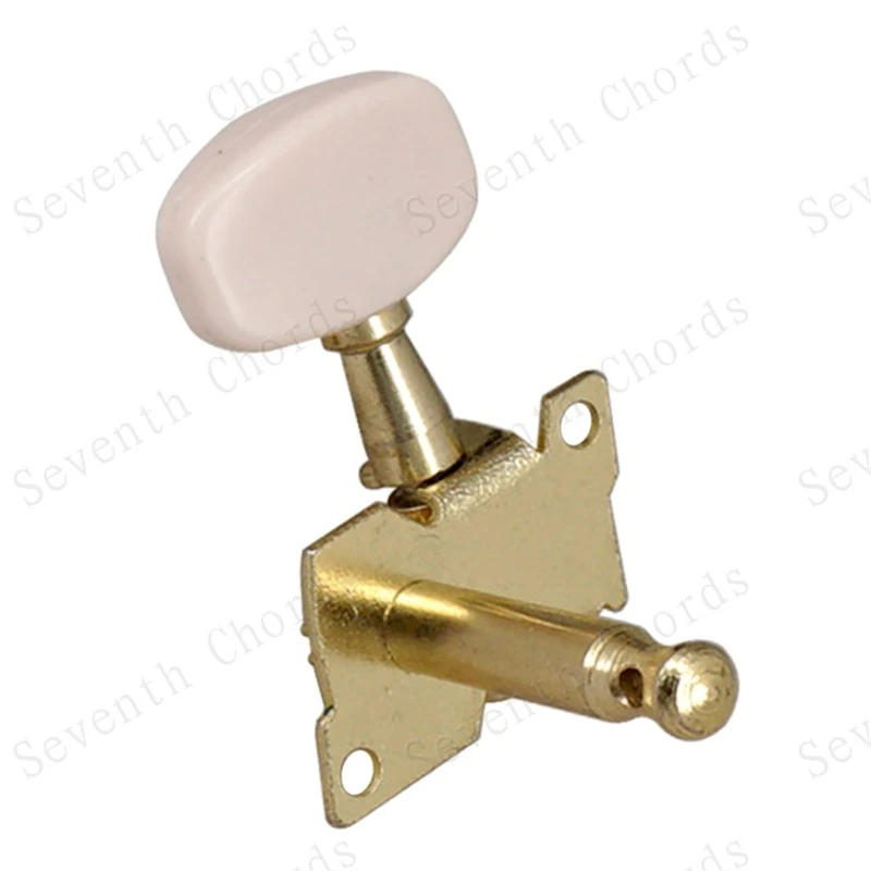 EIN Satz 2R2L Ukulele Gitarrensaiten Knopf Stimmwirbel Tasten Stimmgerät Mechaniken Gitarrenzubehör Teile Musikinstrumente – Detail 10