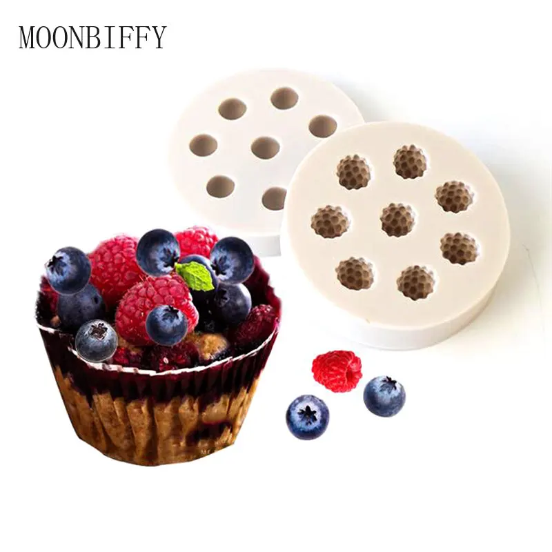 1PC Blueberry Fondant Silicone Mold 3D Craft Cake Decorating Tools DIY Cake Baking Tool Chocolate Biscuits Mold B044/B045