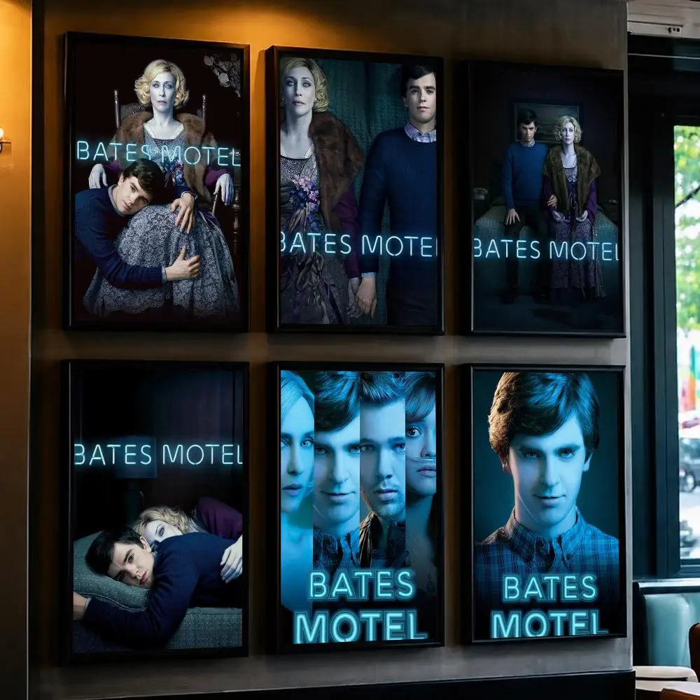 tv series B-Bates Motel-L Poster Decorative Wall Art Sticker for Cafe Office Bedroom and Living Room