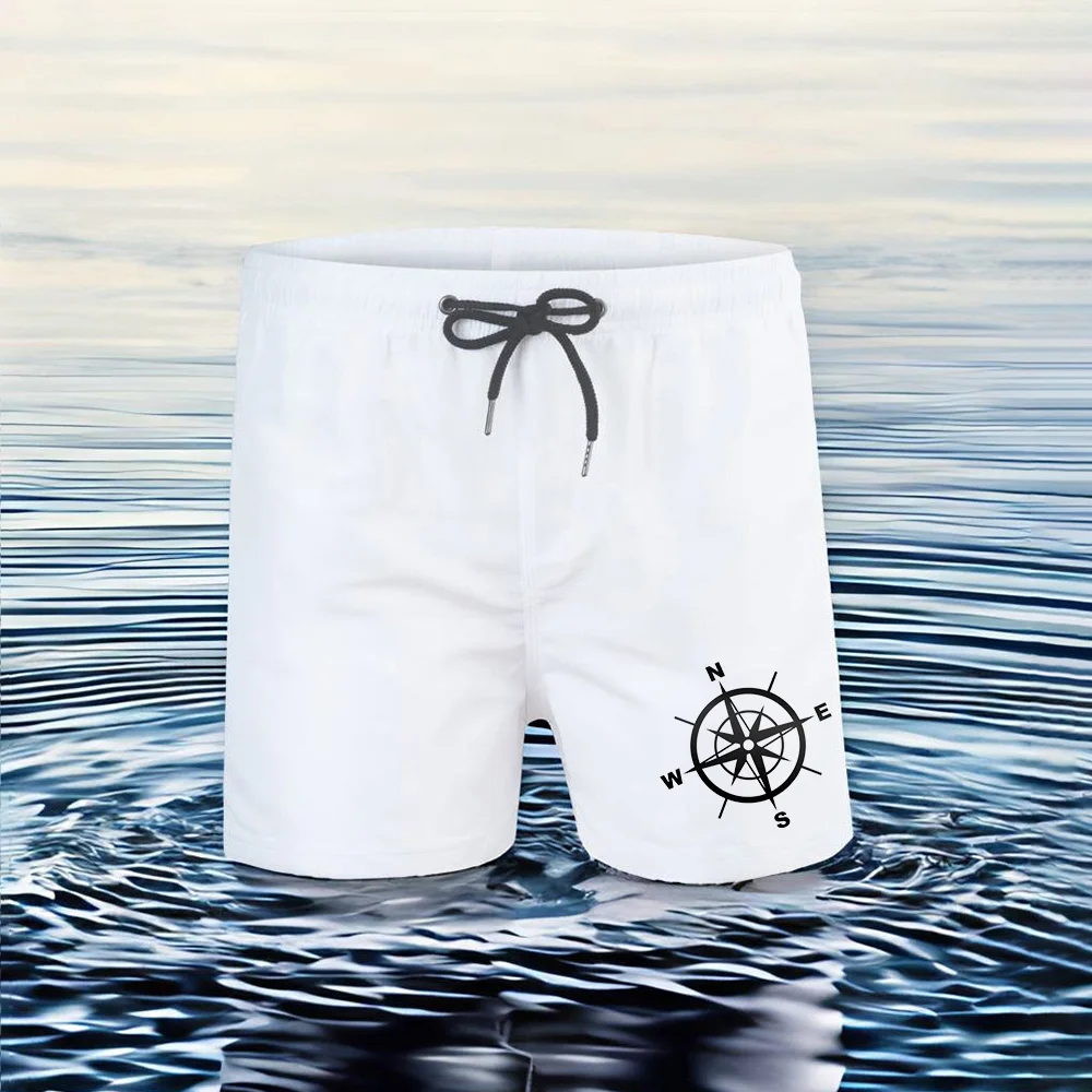 men's shorts Summer 3D Compass pattern print Hawaiian shorts Breathable quick drying shorts man short for man sea Men's clothing