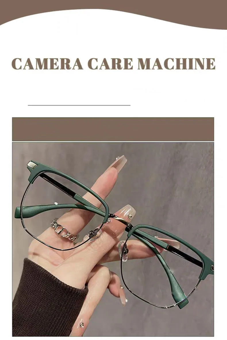 2026 Neue Unisex-Lesebrille: Vielseitige, modische Anti-Blaulicht-Brille mit Augenbrauenrahmen, 1 Stück – Detail 7