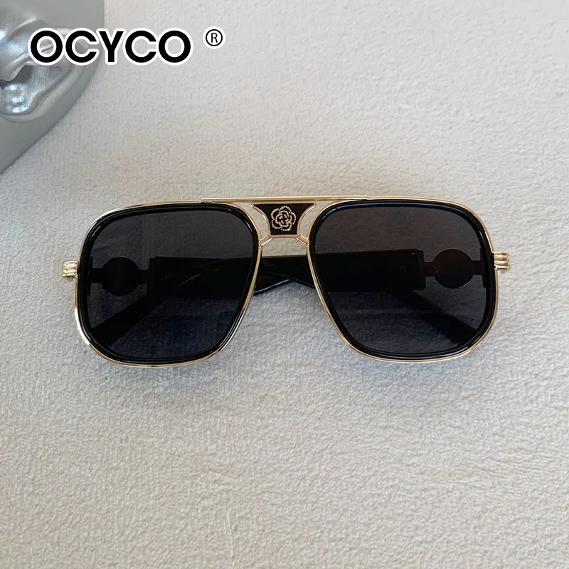 Mode Vintage Quadrat Sonnenbrille Männer Frauen Luxus Marke Sonnenbrille UV400 Stilvolle Schutz Brillen Oculos De Sol – Detail 6