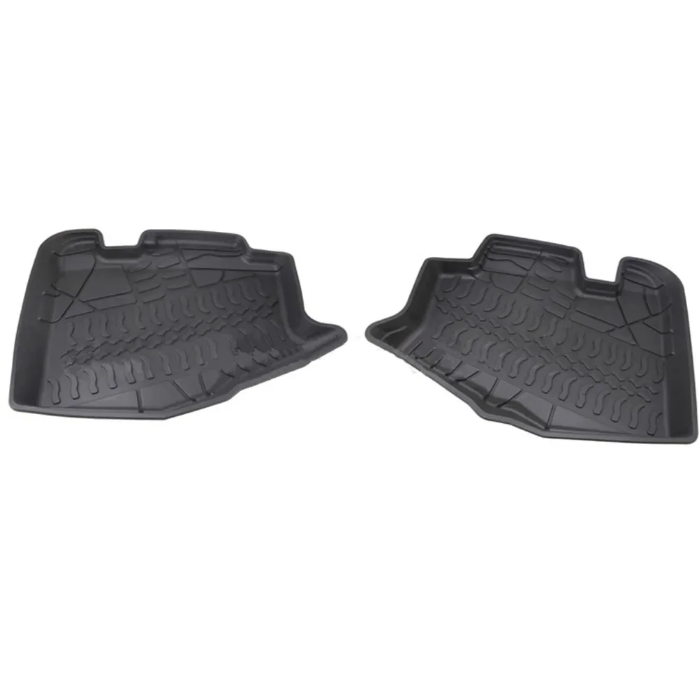 2 PCS Cargo Floor Liners Mats Rear For Jeep Wrangler JK 2007 2008 2009 2010 2011 2012 2013 2014 2015 2016 2017 Two Doors