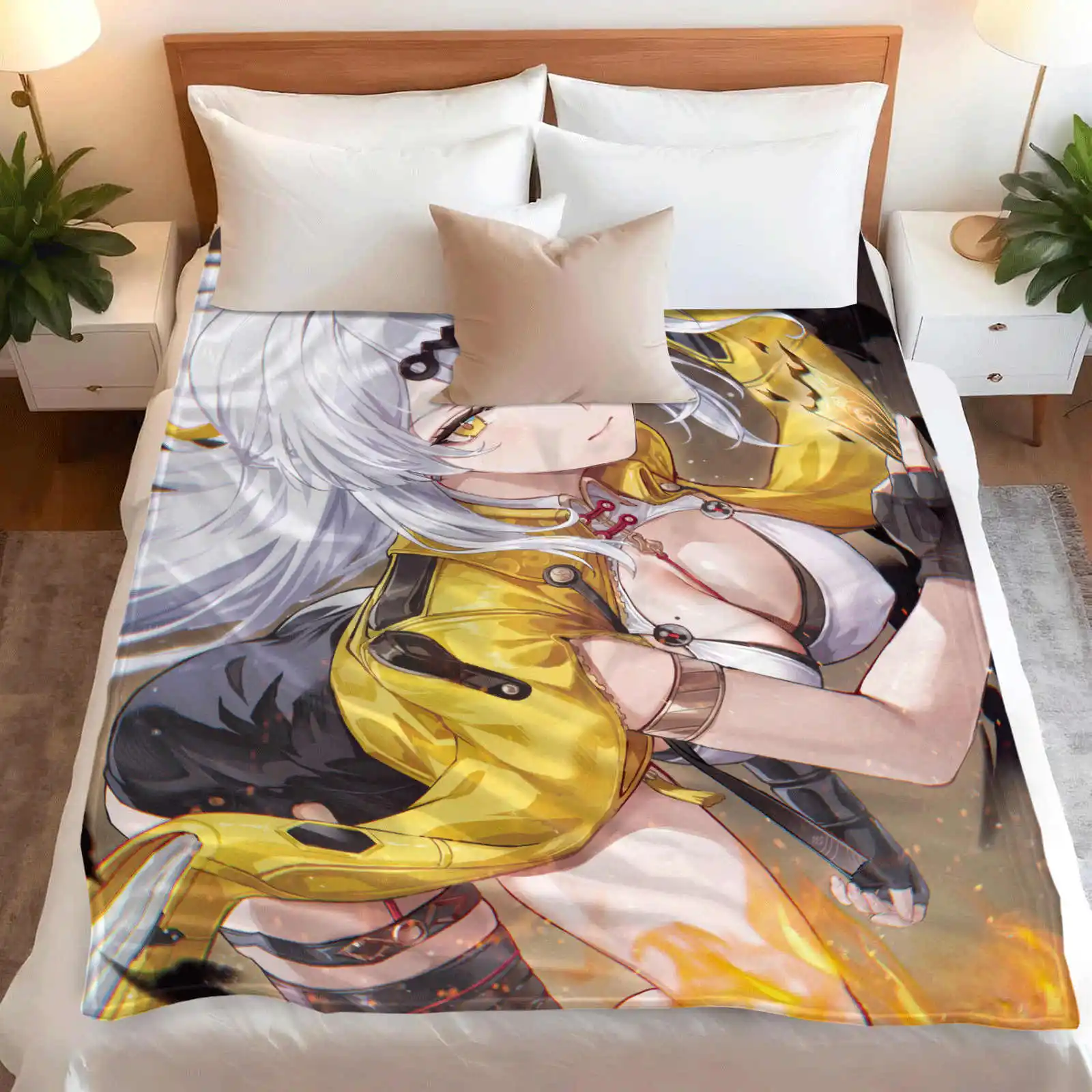 Zenless Zone Zero Blankets Fuzzy Throw Blankets Summer Air Conditioning Printed Soft Warm Bedsprea