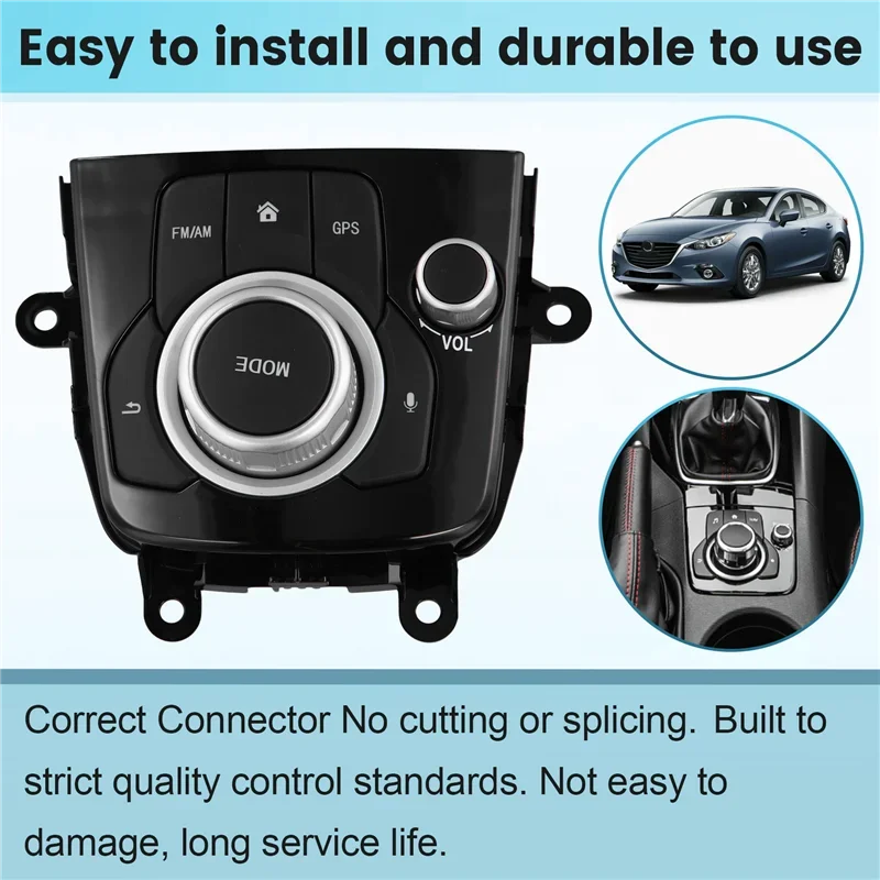 For Mazda 3 Axela 2014-2019 Car Console Navigation Surface Frame Control Switch Controller Button BHN1-66-CM0C Auto Parts