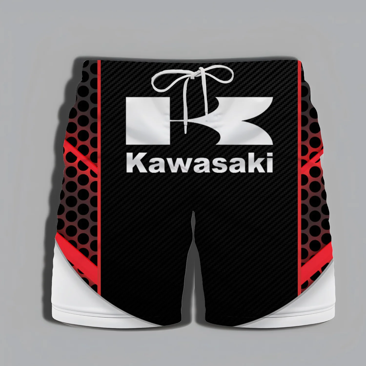 Kawasaki High-quality Men's Shorts Adventure Beach Summer Swim Gym Printing Whole Swimsuit Extreme Sports Bathing Suit Man Male