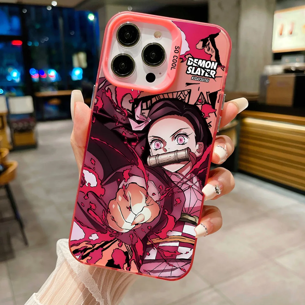 Demon Killer Cases for Phone Accessories For IPhone 16 15 14 13 12 11 Pro Max X XR XSMAX 8 7 Plus Smartphones 5g Cellphones Cell