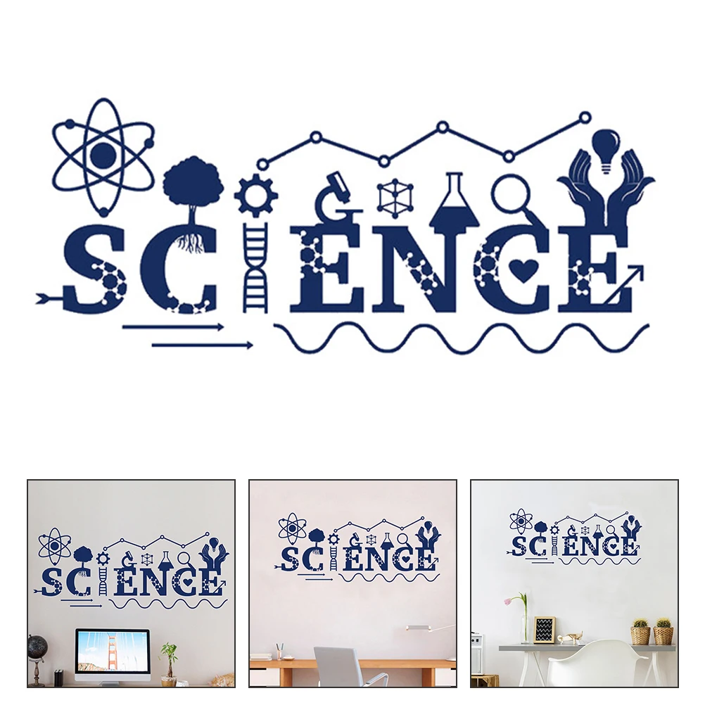 

Science Wall Decals Home Decoration PVC Kids Room Wallpaper Stickers Creative Bedroom Living Room Office Decorative