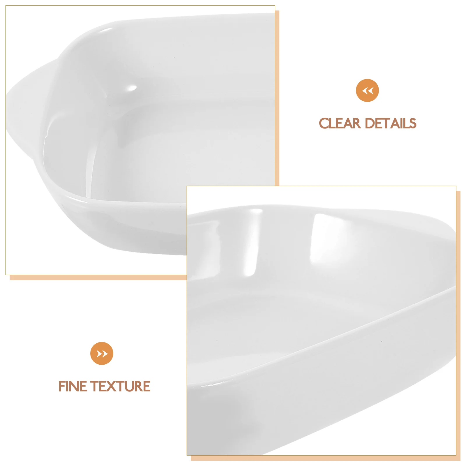 

1Pcs Ceramic Double Handle Baking Tray Gray Retro Safe Fruit Salad Rice Plate Cake Plate Kitchen Supply