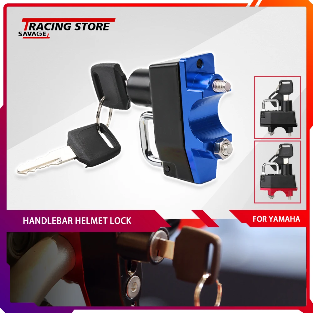 

Motorcycle Helmet Lock For YAMAHA FZ MT25 MT03 MT07 MT09 FJ-09 FZ1 FZ8 Fazer Anti-Theft Handlebar Clamp Padlock Accessories