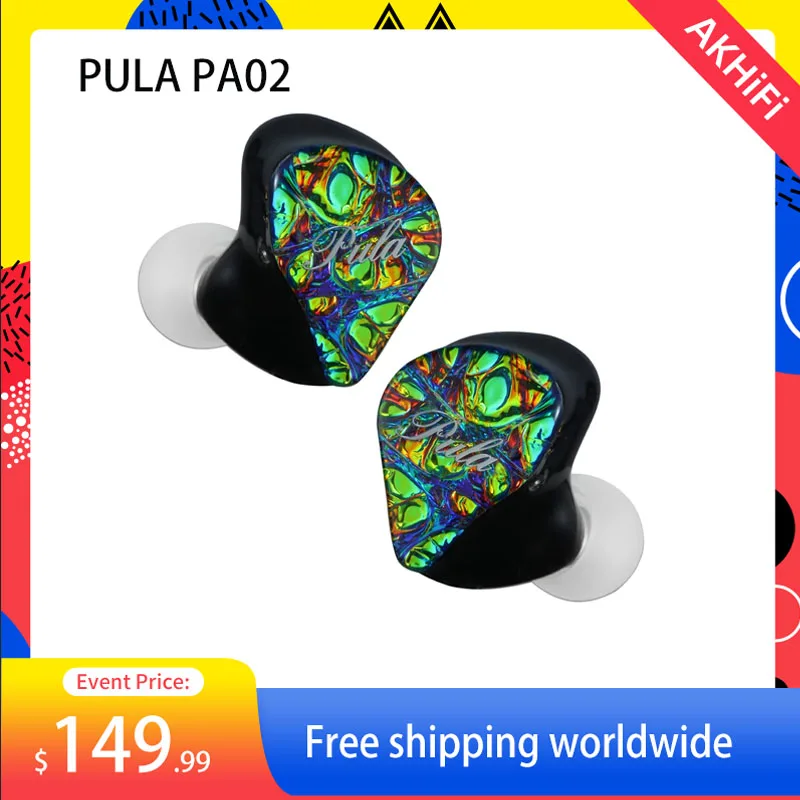 PULA PA02 سماعة أذن سلكية مخصصة IEM 1DD4BA 10 وحدات بتقنية هجينة للموسيقى داخل الأذن سماعة رأس مزودة بخاصية إلغاء الضوضاء