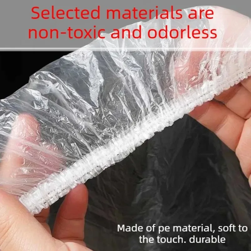 10Pcs Disposable Fitted Round Tablecloth Transparent Waterproof Oil-Proof Table Cover Protector Cloth Dinning Table Table Covers