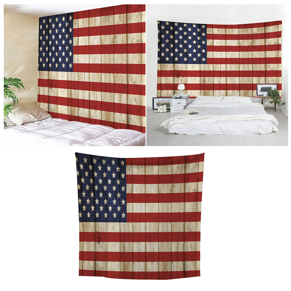 

150X130Cm American Flag Tapestry Premium Polyester Photo Backdrop For Party Photography Background Wall Decor Creative