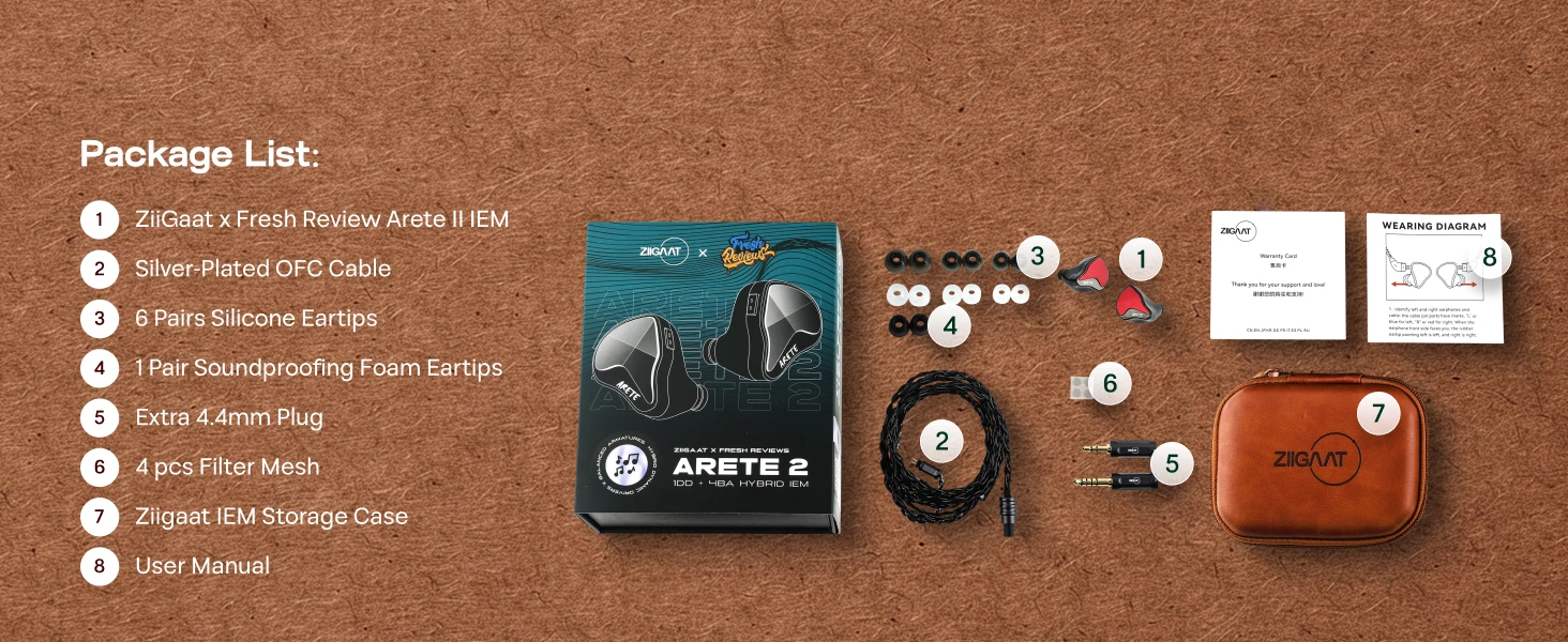 Linsoul ZiiGaat x Fresh Reviews: Arete II 2nd Gen 1DD + 4BA Hybrid IEM-Kopfhörer mit verbesserter Textur und Abstimmung – Detail 9