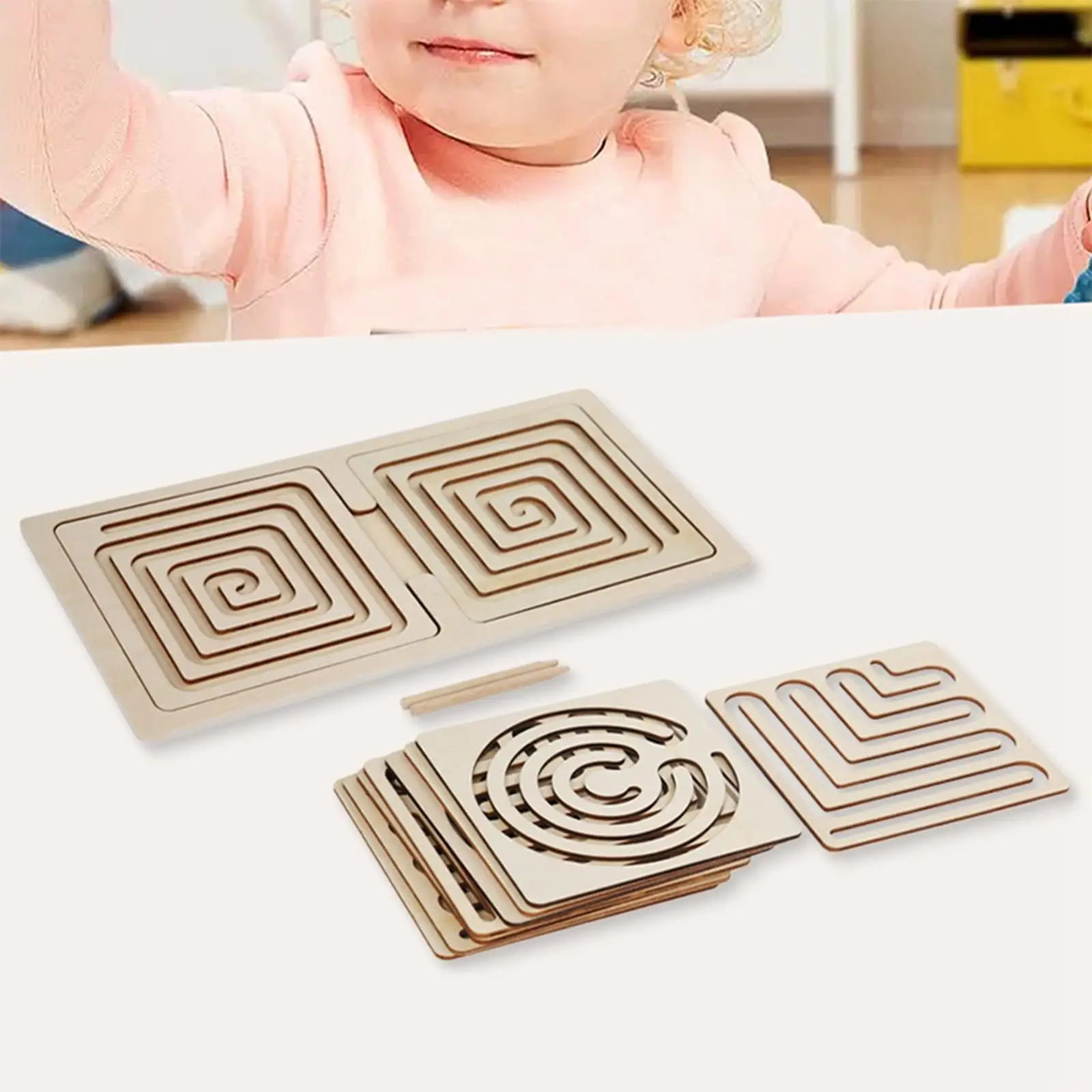 

Pen Control Training Board Fine Motor Skills Toy Sensory Toy Early Educational Toy Maze Toy Activity Board for Birthday Gifts