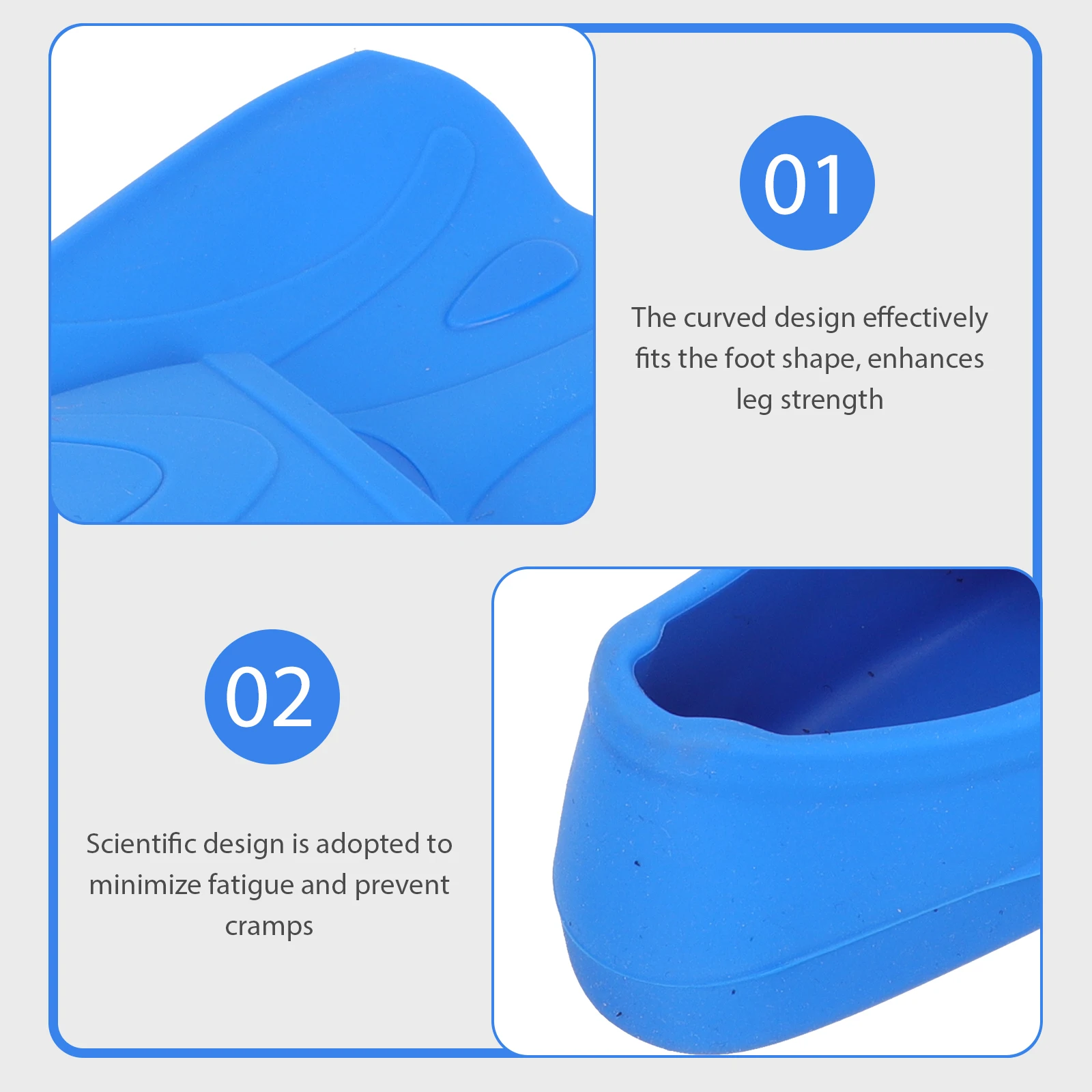 

Swimming Training Flipper Snorkeling Flippers Diving Paddles Fins for Heel Man