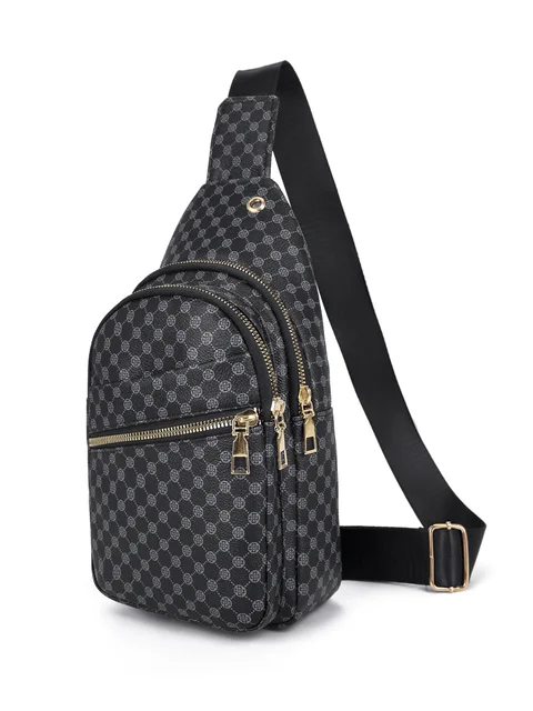 Męska miejska torba podróżna na klatkę piersiową Trend Design PU Leather Męska torba na ramię Torby na telefon Torby na ramię dla mężczyzn Sporty na świeżym powietrzu Wypoczynek
