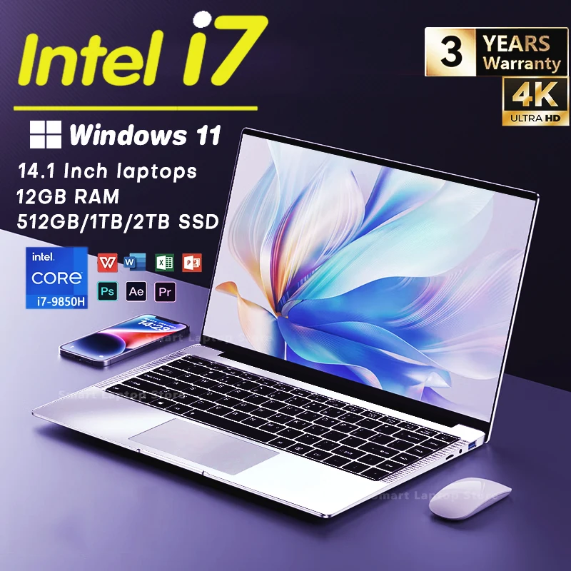 �y�Z�[�����z2026�N�V�^ Windows 11���� �m�[�g�p�\�R�� Intel Core i7 9850H �m�[�gPC 12GB RAM 1TB/2TB SSD 14.1�C���` 1920*1080 HD �I�t�B�X/�w�K�p�R���s���[�^�[