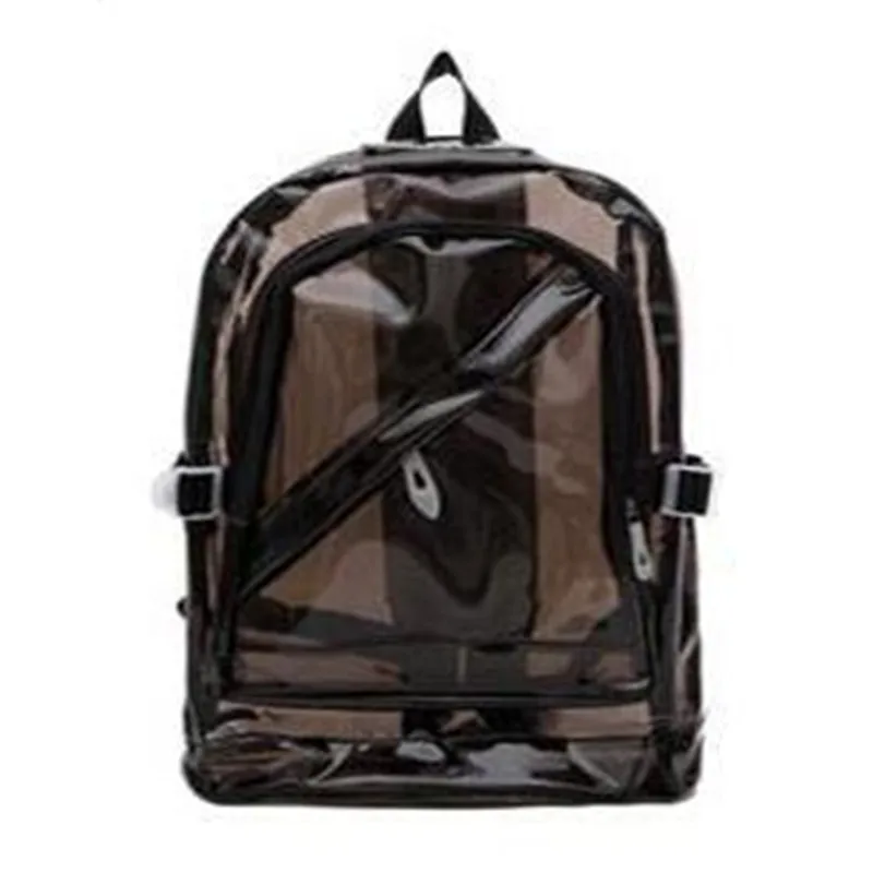 Waterproof Backpack Transparent Clear Plastic for Teenage Girls PVC School Bags Shoulders Bag space backpack notebook Mochila