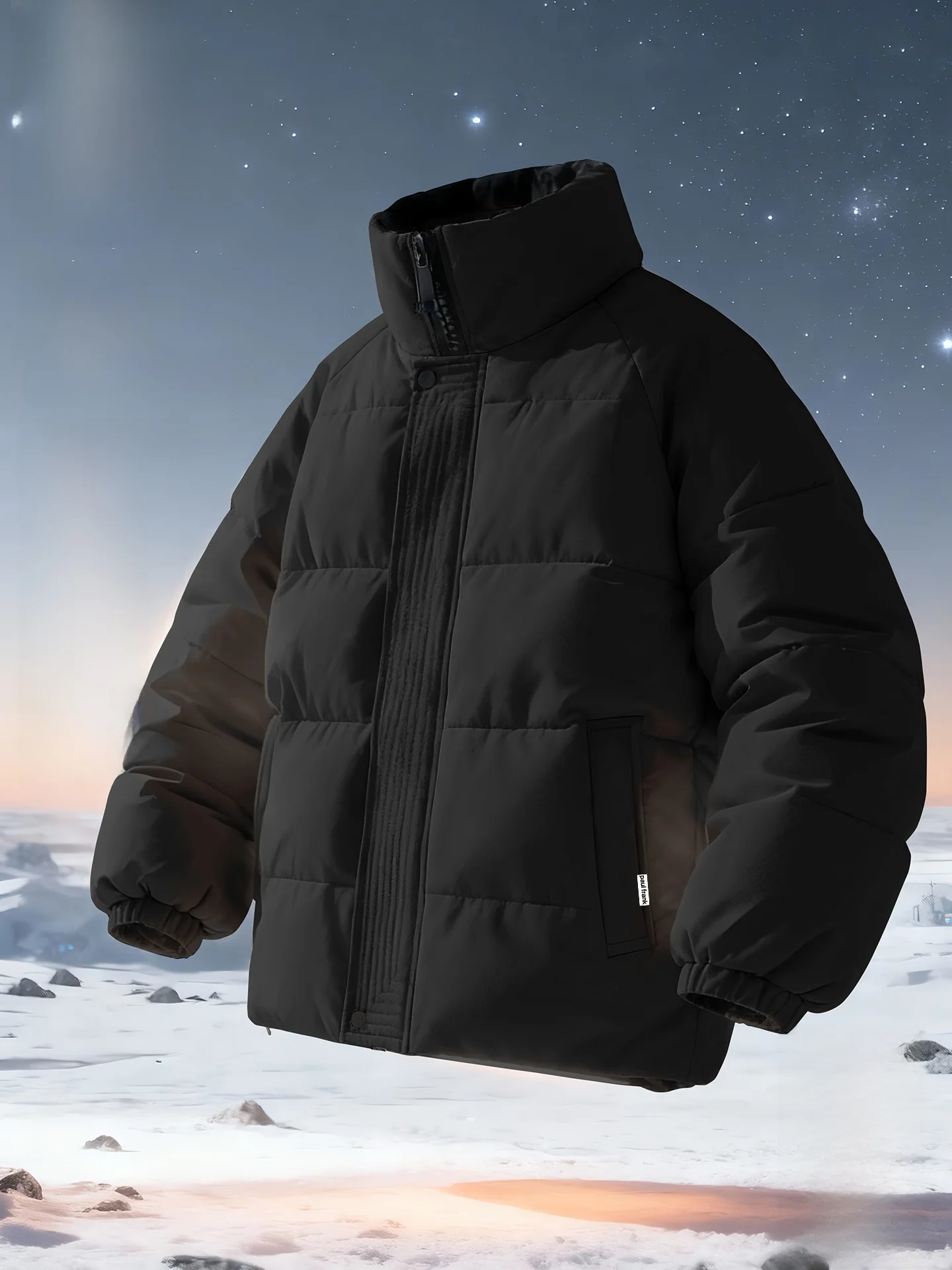 

Утепленная хлопковая куртка для мужчин, зимнее пальто с воротником-стойкой, ветрозащитная верхняя одежда в американском стиле, с длинными рукавами