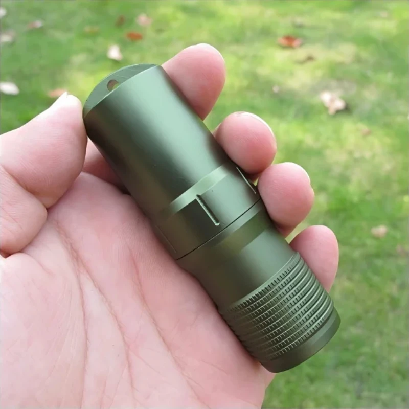 

Aluminum Capsule EDC Waterproof Box Hike Survival Pill/Match Case Box Container Survive Seal Trunk Container Holder Storage
