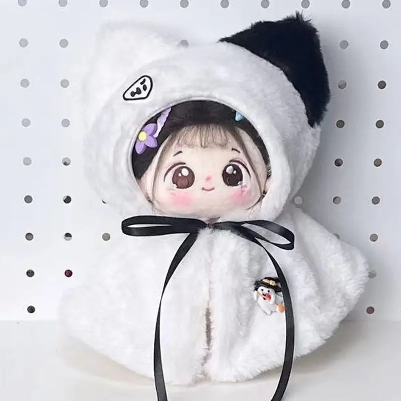 

Набор из хлопкового плаща и накидки для кукол 10 см/20 см с фигурой в виде звезды и обычной фигурой, подходит для ношения в качестве плаща на Хэллоуин.