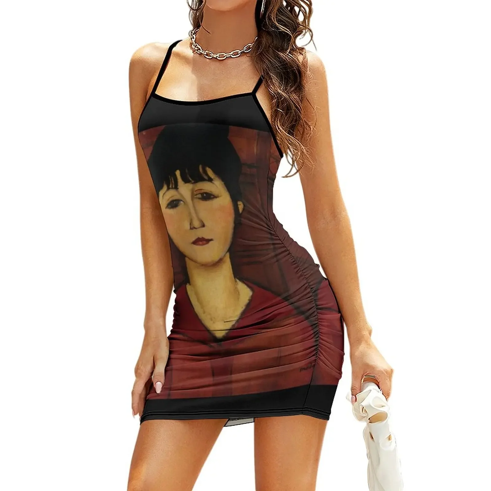 

Amedeo Modigliani - Head Of A Young Girl Sling Dress summer clothes for women beach dress Dress