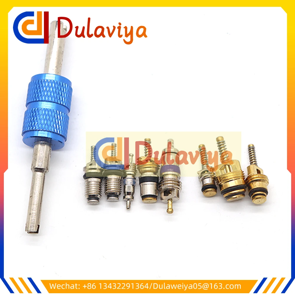 

Car Air Conditioner Valve Cores Assortment Set AC Shrader Valve Core & Tool R134A Valves Kit For Toyota Honda Lexus Nissan Ford
