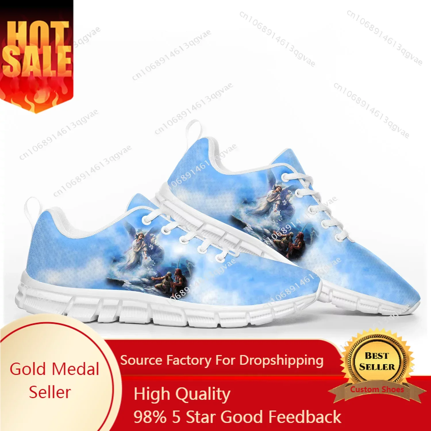 Angel Art Print Sports Shoes Mens Womens Teenager Kids Children Sneakers Angel Art Print Casual Custom High Quality Couple Shoes