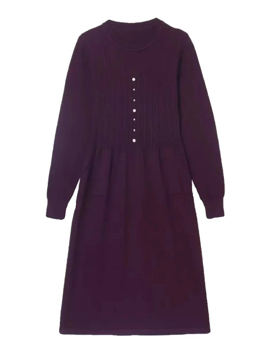 Malha midi dr feminino outono primavera novo sle sob casaco ele faionable camada base longa sve camisola dr