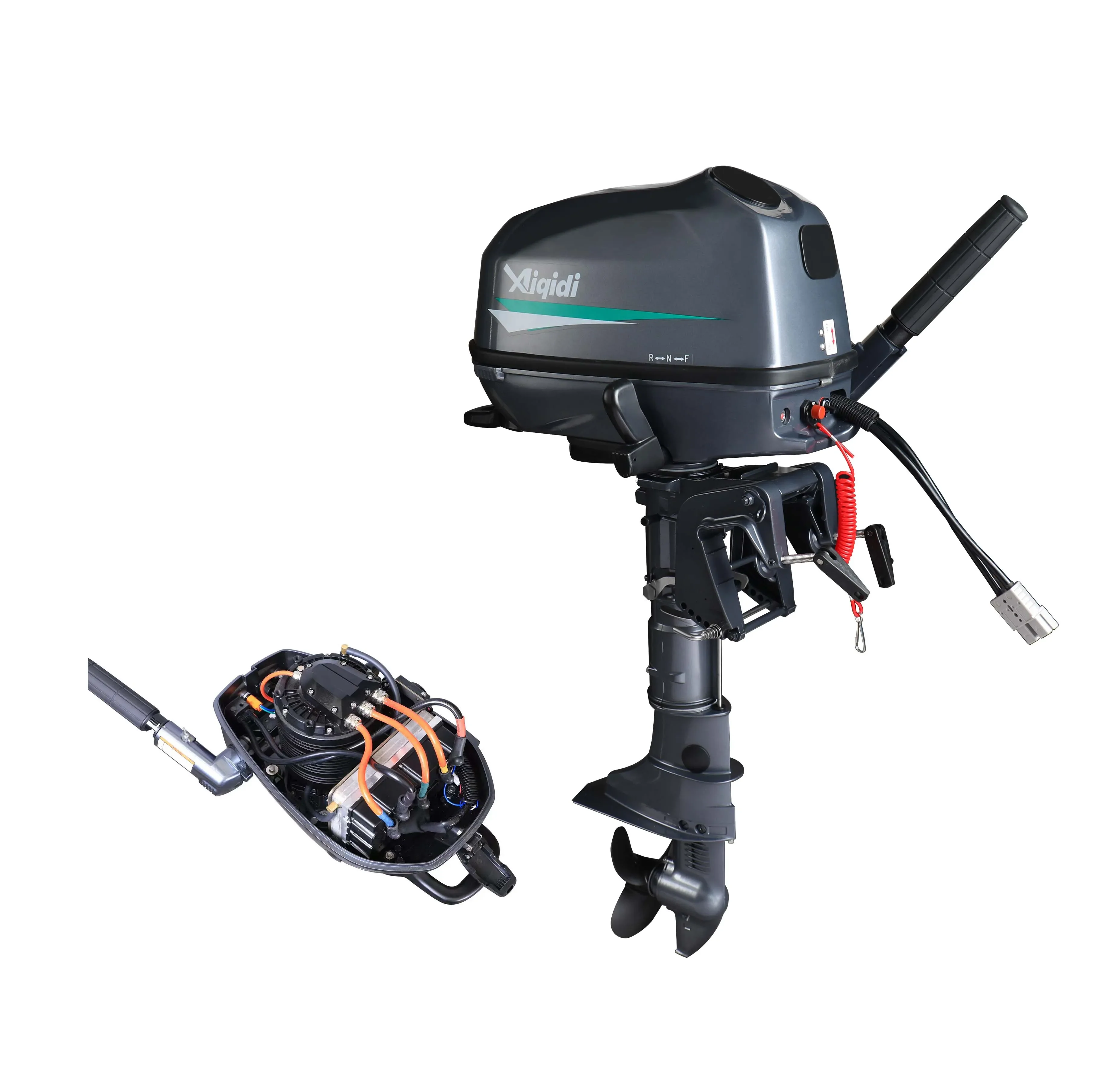 Factory AIQIDI Outboard Motor 48V 5.1KW Rear Control With CE Certificates Electric Engine Outboard