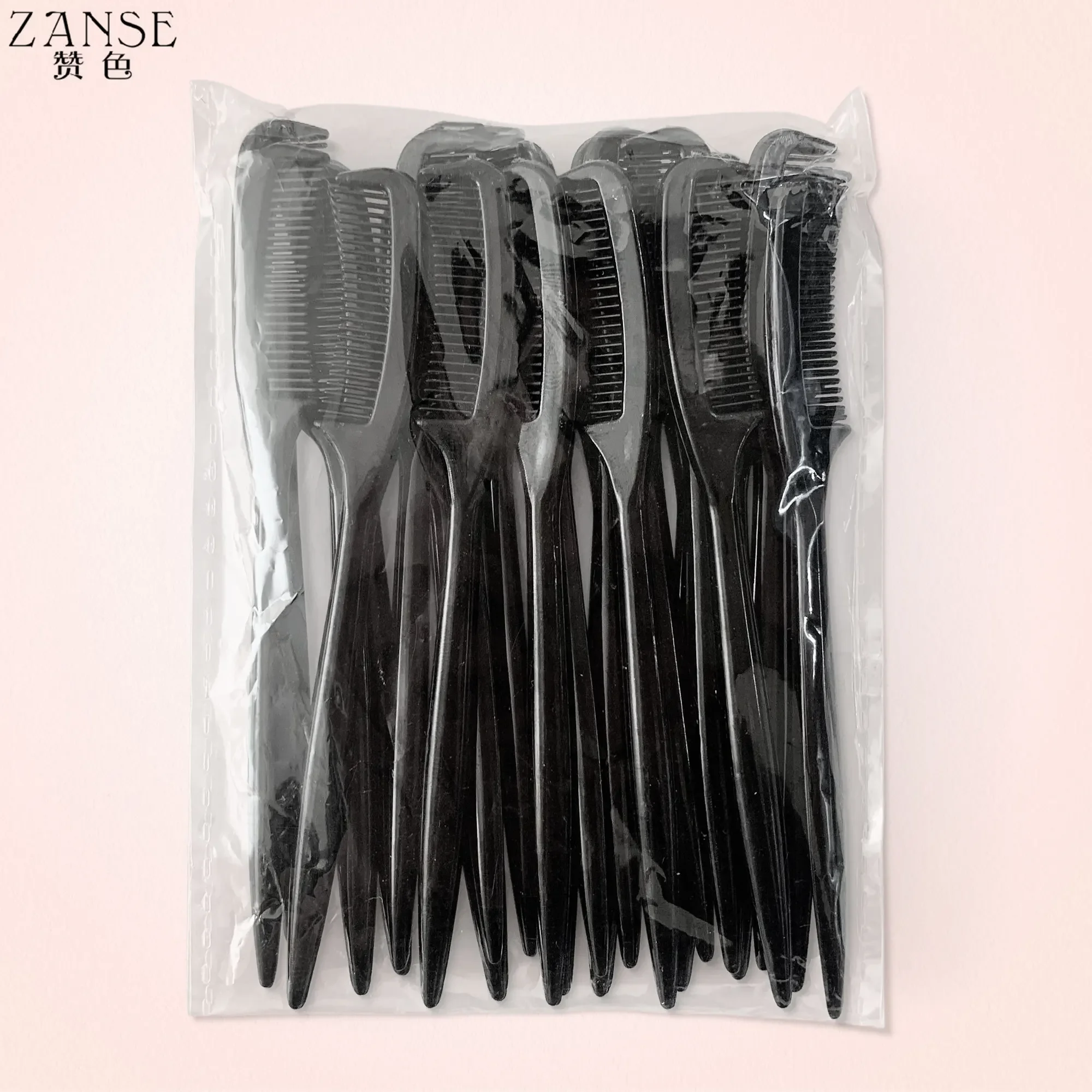 50pcs/pack Micro Comb For Eyelash Extension Mini Eyebrow Combs Makeup Brushes Doll Mascara Wands Eye Lash Combing Wholesale