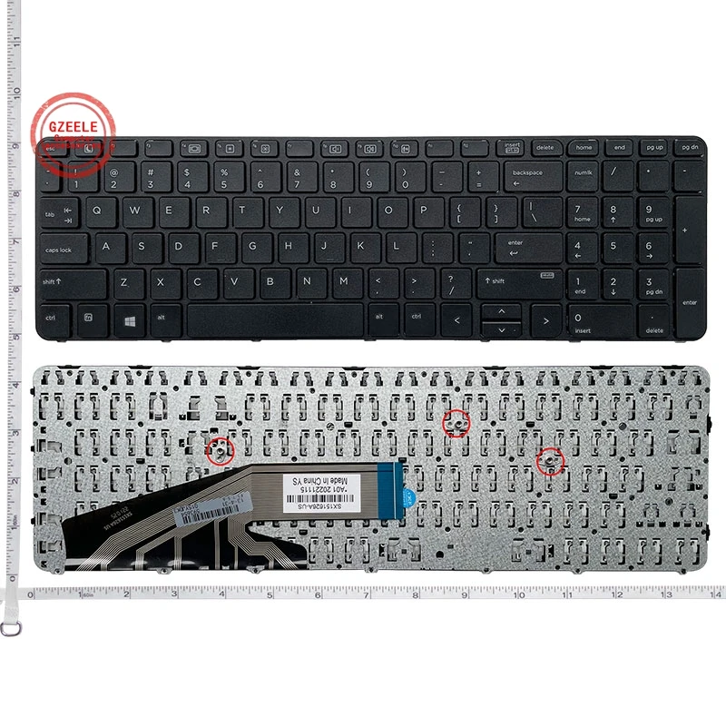 Klawiatura do laptopa HP ProBook 450 G3/450 G4/455 G3/455 G4/470 G3/470 G4 HSTNN-Q95C/Q03C 650 655 G2 G3/450 455 G3 G4/470 G3 (wersja amerykańska)