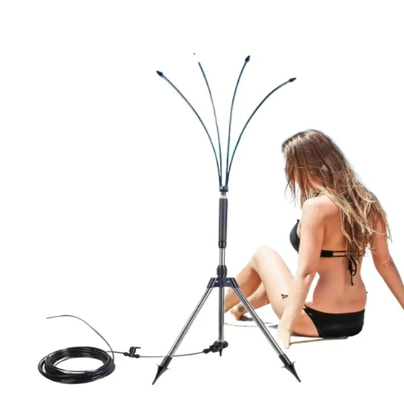 

360 adjustable vertical sprayer for gardens and patios for plant cooling and garden watering