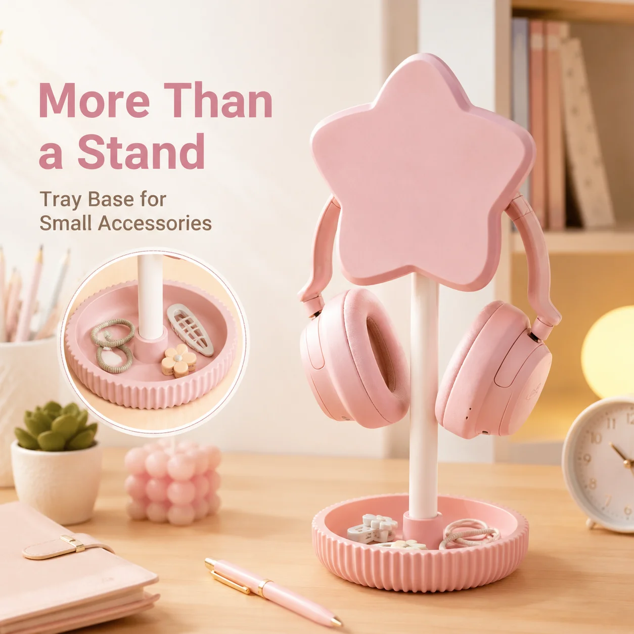 Star Earphone Stand Desktop Earphone Hanger Multi Functional Storage Rack Ornament Fun
