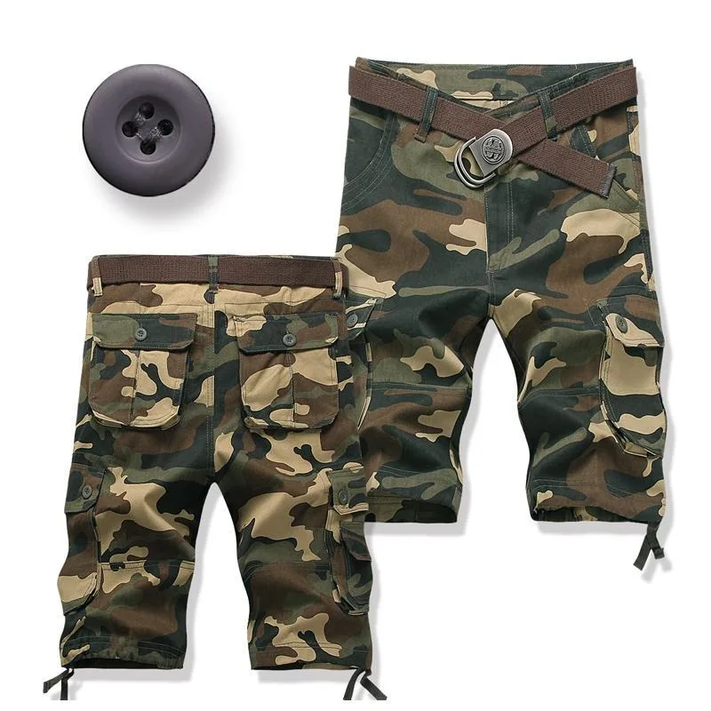 Men's Casual Shorts Summer Loose Cargo Shorts with Multiple Pockets 5 Inch Inseam Outdoor Streetwear Easy Match