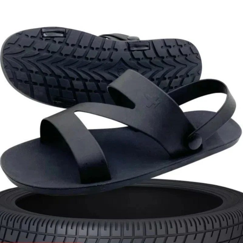 

Rubber Soft Tire Sandals for Men Good Quality Comfortable Men's Flip Flops Summer Fashion Beach Slides Casual Shoes Men