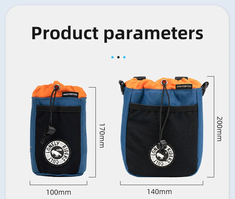 ULAC Fahrrad-Lenkertasche, 1/1,1 l, MTB, Rennrad, Roller, C-HOLD, wasserdichte Vorbautasche, Radfahren, Wasserflaschentasche mit abnehmbarem Streifen – Detail 3
