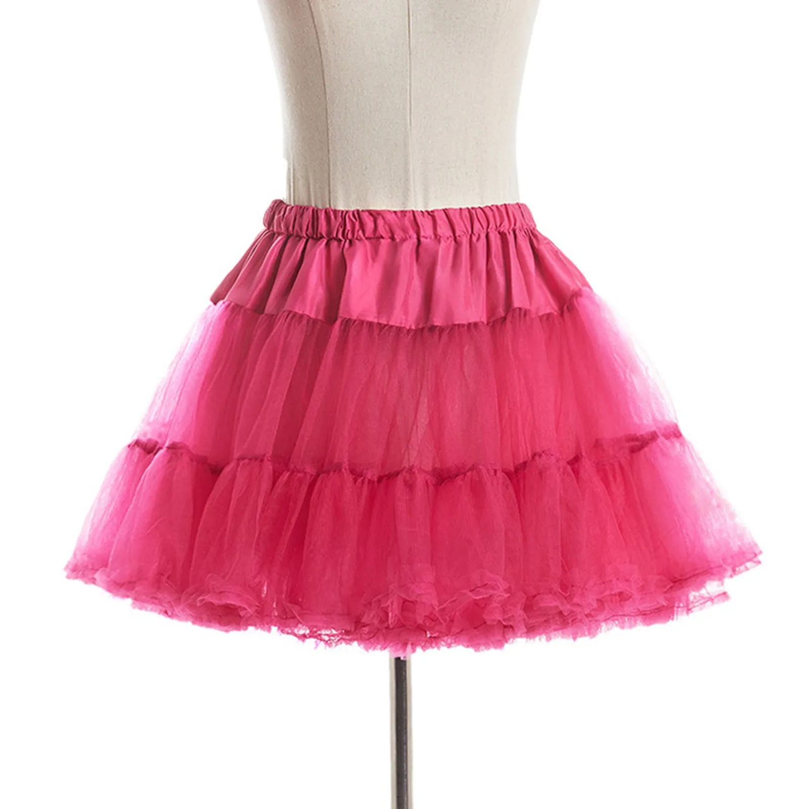 

Women Layered Tulle Petticoat Ladies Princess Puffy Tulle Skirt Colorful Tutu Skirt Ballet Dance Skirt Petticoat Wedding Dress